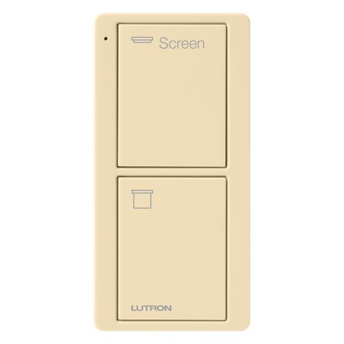 Main product image of Pico 2-Button Wireless Smart Remote for Screen Control, Icon and Text Engraving, (Gloss Ivory), PJ2-2B-GIV-S08