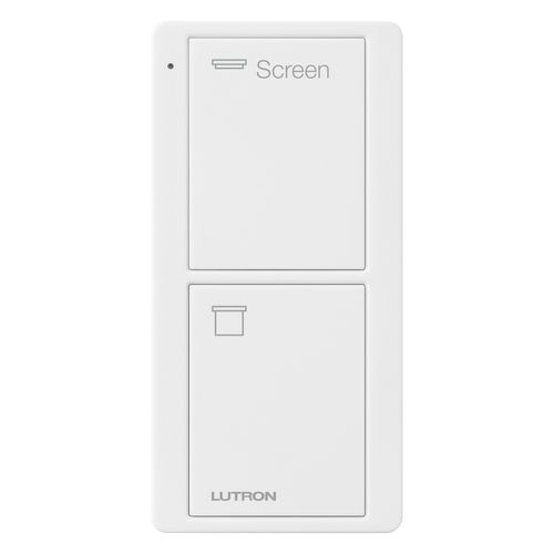 Main product image of Pico 2-Button Wireless Smart Remote for Screen Control, Icon and Text Engraving, (Gloss White), PJ2-2B-GWH-S08
