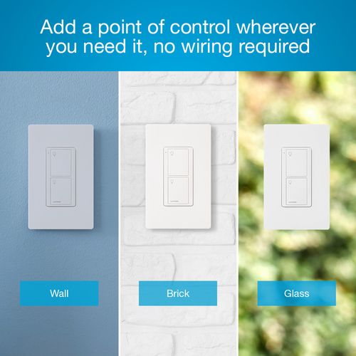 Main product image of Pico 2-Button Wireless Smart Remote for Light Control, Light Icon Engraving (Satin Midnight), PJ2-2B-TMN-L01