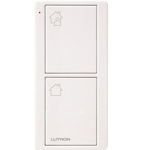 Main product image of Pico 2-Button Wireless Smart Remote for Programmable Scene Control, Bedside Icon Engraving (Satin Snow), PJ2-2B-TSW-P02