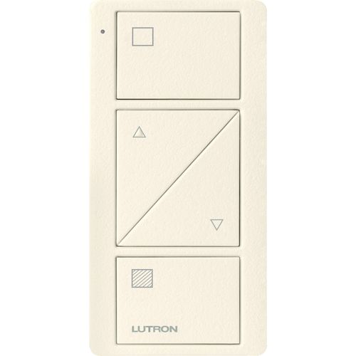 Main product image of Pico 2-Button with Raise/Lower Wireless Smart Remote for Shade Control, Shade Icon Engraving, (Satin Biscuit), PJ2-2BRL-TBI-S01