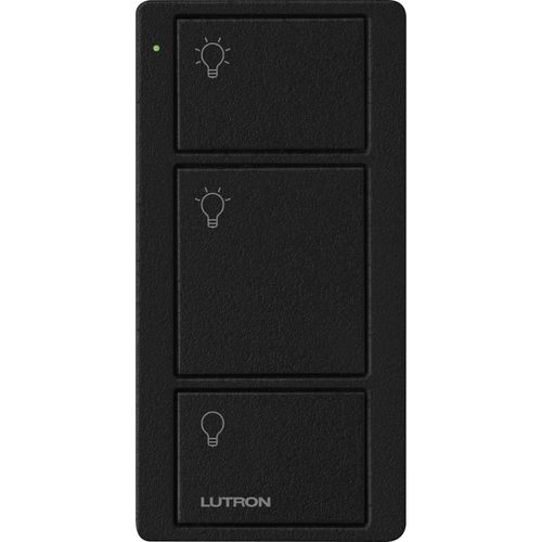 Main product image of Pico 3-Button with Raise/Lower Wireless Smart Remote for Shade Control, Icon and Text Engraving (Satin Snow), PJ2-3BRL-TSW-S02