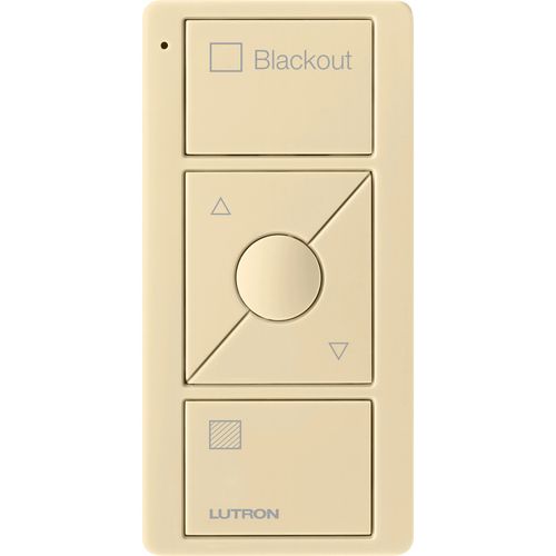 Main product image of Pico 3-Button with Raise/Lower Wireless Smart Remote for Drapery Control, Icon and Text Engraving, (Gloss Black), PJ2-3BRL-GBL-S07