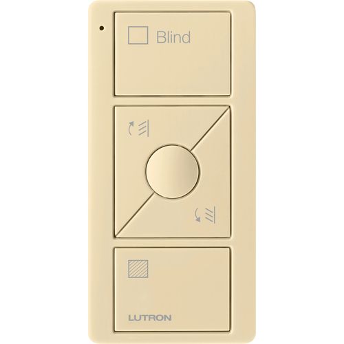 Main product image of Pico 3-Button with Raise/Lower Wireless Smart Remote for Sheer Control, Icon and Text Engraving, (Gloss Ivory), PJ2-3BRL-GIV-S04