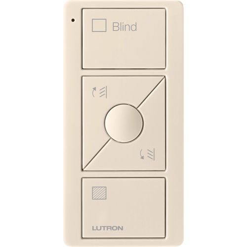 Main product image of Pico 3-Button with Raise/Lower Wireless Smart Remote for Blackout Control, Icon and Text Engraving, (Gloss Light Almond), PJ2-3BRL-GLA-S03