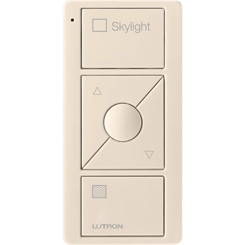 Main product image of Pico 3-Button with Raise/Lower Wireless Smart Remote for Blind Control, Icon and Text Engraving, (Gloss Light Almond), PJ2-3BRL-GLA-S05