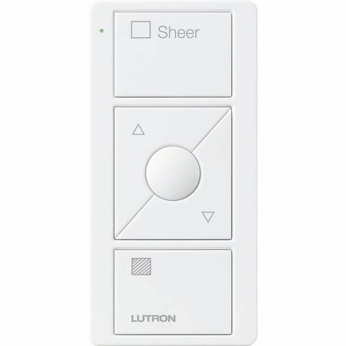 Main product image of Pico 3-Button with Raise/Lower Wireless Smart Remote for Blackout Control, Icon and Text Engraving, (Gloss White), PJ2-3BRL-GWH-S03