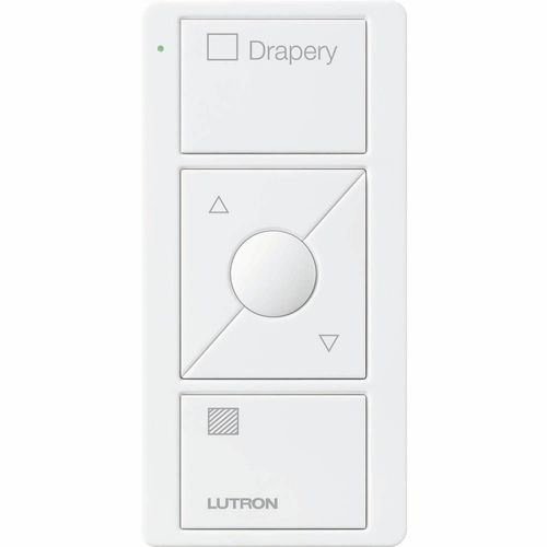 Main product image of Pico 3-Button with Raise/Lower Wireless Smart Remote for Skylight Control, Icon and Text Engraving, (Gloss White), PJ2-3BRL-GWH-S06