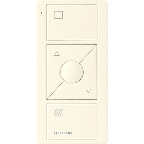 Main product image of Pico 3-Button with Raise/Lower Wireless Smart Remote for Light Control, Light Icon Engraving, (Satin Biscuit), PJ2-3BRL-TBI-L01