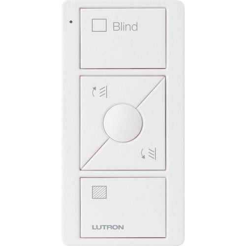 Main product image of Pico 3-Button with Raise/Lower Wireless Smart Remote for Fan Control, Fan Icon Engraving (Satin Snow), PJ2-3BRL-TSW-F01