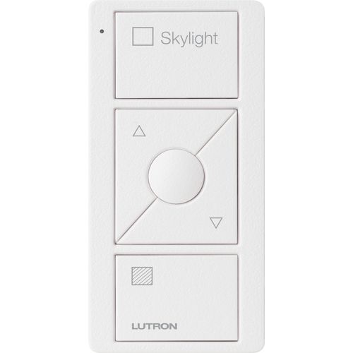 Main product image of Pico 3-Button with Raise/Lower Wireless Smart Remote for Fan Control, Fan Icon Engraving (Satin Snow), PJ2-3BRL-TSW-F01