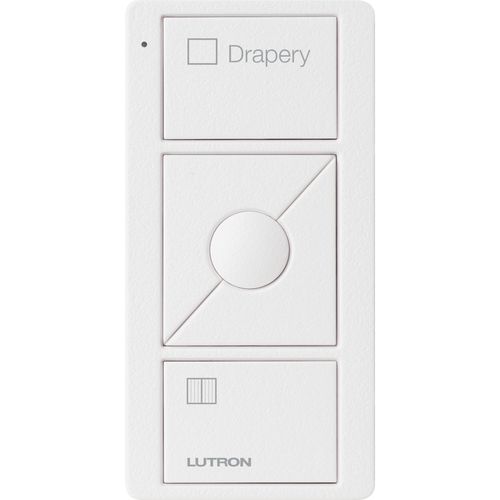 Main product image of Pico 3-Button with Raise/Lower Wireless Smart Remote for Fan Control, Fan Icon Engraving (Satin Snow), PJ2-3BRL-TSW-F01