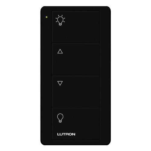 Main product image of Pico 4-Button Wireless Smart Remote for Light Control, Light Icon Engraving, (Gloss Black), PJ2-4B-GBL-L01