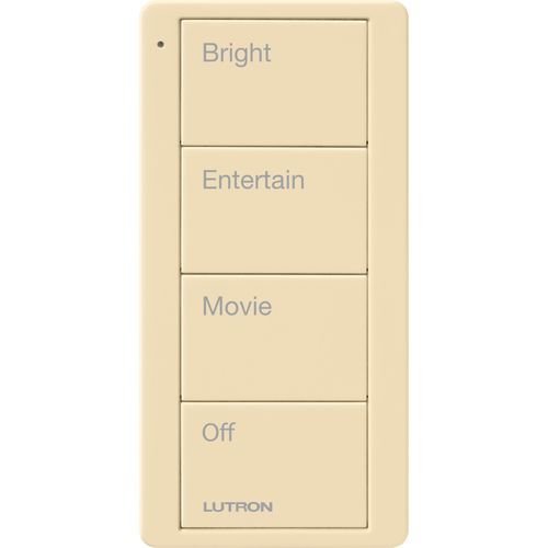 Main product image of Pico 4-Button Wireless Smart Remote for Light Control, Light Icon Engraving, (Gloss Ivory), PJ2-4B-GIV-L01