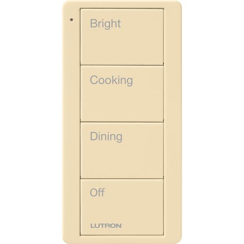 Main product image of Pico 4-Button Wireless Smart Remote for Light Control, Light Icon Engraving, (Gloss Ivory), PJ2-4B-GIV-L01