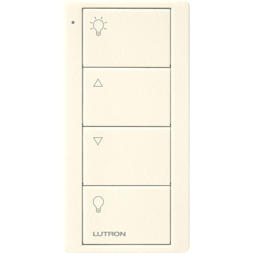 Main product image of Pico PRO 4-Button Wireless Smart Remote for Light Control, Light Icon Engraving, (Gloss Light Almond), Caseta PRO Packaging, PJ2-4B-LA-L01P