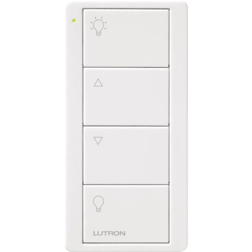 Main product image of Pico 4-Button Wireless Smart Remote for Programmable Scene Control, Kitchen Icon Engraving (Satin Snow), PJ2-4B-TSW-P02