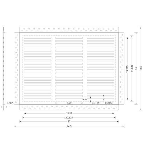 Main product image of CliqueElite 2216 Removable Air Return Vent 22" x 16" (Drywall Opening)