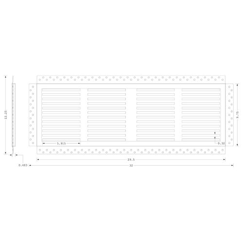 Main product image of CliqueElite 30 Removable Air Return Vent 30" x 8" (Duct Opening) Requires 29-1/2" x 9-3/4" Drywall Opening