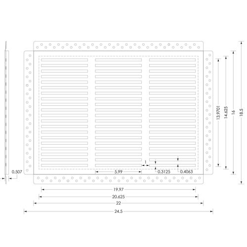 Main product image of CliqueElite 3020 Removable Air Return Vent 30" x 20" (Drywall Opening)