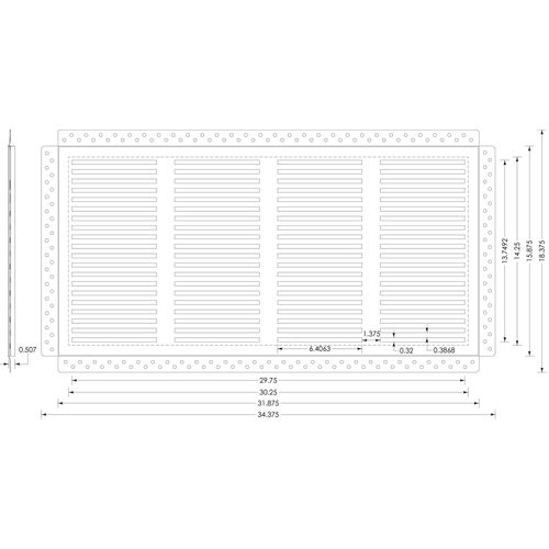 Main product image of Cliqueelite 3216 Removable Air Return Vent 32" x 16" (Drywall Opening)