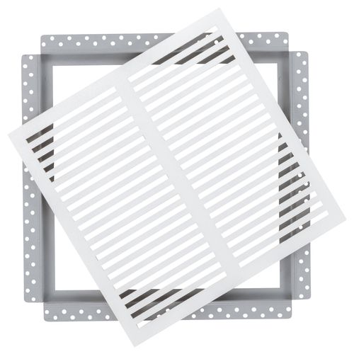 Main product image of SilhouEase 16 Exhaust Fan Removable Flush Mount Bathroom Cover 16" x 16" Drywall Opening