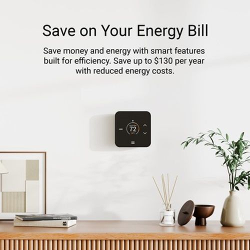 Main product image of TQ1 Smart Thermostat w/ Matter Smart Home Connectivity, Black, TQ1-BL-L04