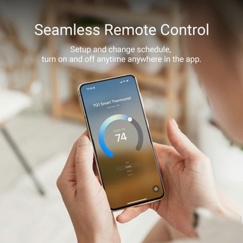 Main product image of TQ1 Smart Thermostat w/ Matter Smart Home Connectivity, Black, TQ1-BL-L04