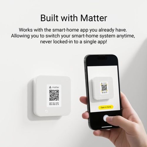 Main product image of TQ1 Smart Thermostat w/ Matter Smart Home Connectivity, White, TQ1-WH-L04