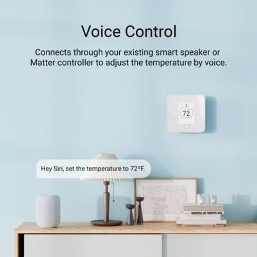 Main product image of TQ1 Smart Thermostat w/ Matter Smart Home Connectivity, White, TQ1-WH-L04