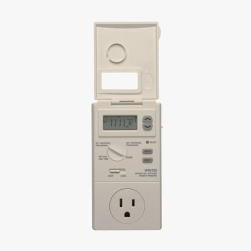 Main product image of 5-2 Day Programmable Outlet Thermostat, Heating/Cooling, WIN100-A05