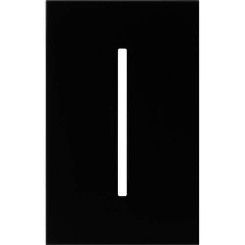 Main product image of New Architectural 1-Gang Wall Plate, Fits Grafik T Controls, Glass Finish, Clear Black Glass