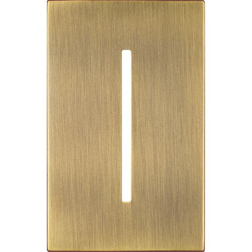 Main product image of New Architectural Single-Gang Wall Plate, Fits Grafik T Controls, Metal Finish, Antique Brass