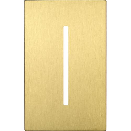 Main product image of New Architectural Single-Gang Wall Plate, Fits Grafik T Controls, Metal Finish, Satin Brass