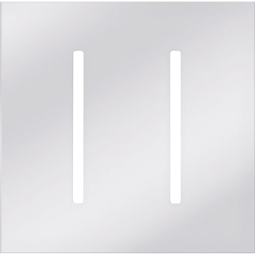 Main product image of New Architectural 2-Gang Wall Plate, Fits Grafik T Controls, Metal Finish, Bright Chrome