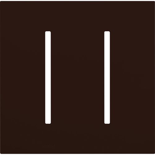 Main product image of New Architectural 2-Gang Wall Plate, Fits Grafik T Controls, Matte Finish, LWT-GG-BR, Brown