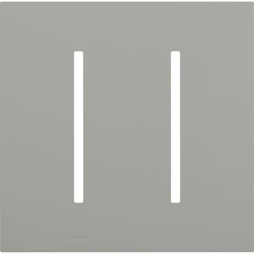 Main product image of New Architectural 2-Gang Wall Plate, Fits Grafik T Controls, Matte Finish, LWT-GG-GR, Gray