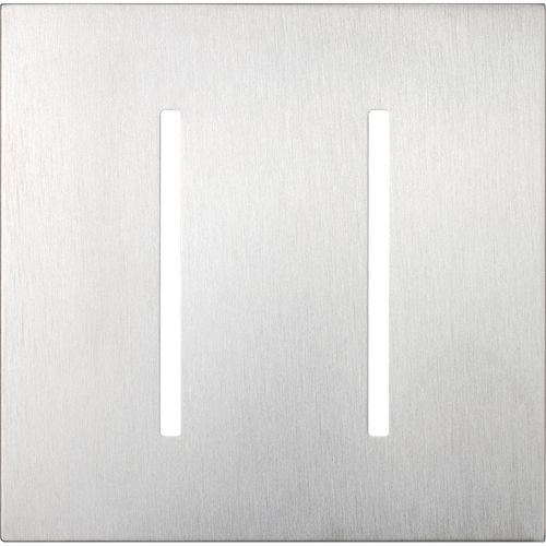 Main product image of New Architectural 2-Gang Wall Plate, Fits Grafik T Controls, Metal Finish, Satin Chrome