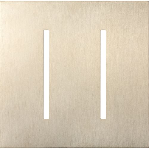 Main product image of New Architectural 2-Gang Wall Plate, Fits Grafik T Controls, Metal Finish, Satin Nickel