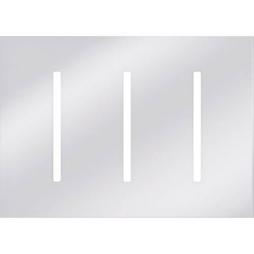 Main product image of New Architectural 3-Gang Wall Plate, Fits Grafik T Controls, Metal Finish, Bright Chrome