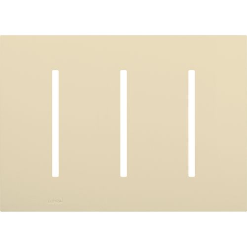 Main product image of New Architectural 3-Gang Wall Plate, Fits Grafik T Controls, Matte Finish, LWT-GGG-BE, Beige
