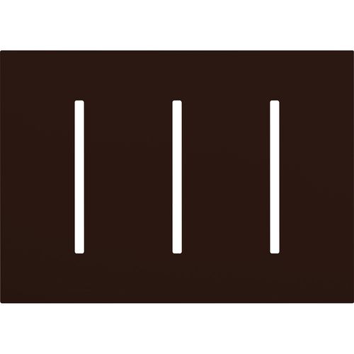 Main product image of New Architectural 3-Gang Wall Plate, Fits Grafik T Controls, Matte Finish, LWT-GGG-BR, Brown