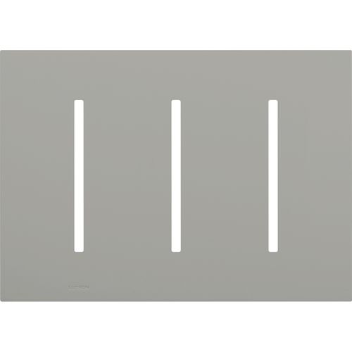 Main product image of New Architectural 3-Gang Wall Plate, Fits Grafik T Controls, Matte Finish, LWT-GGG-GR, Gray