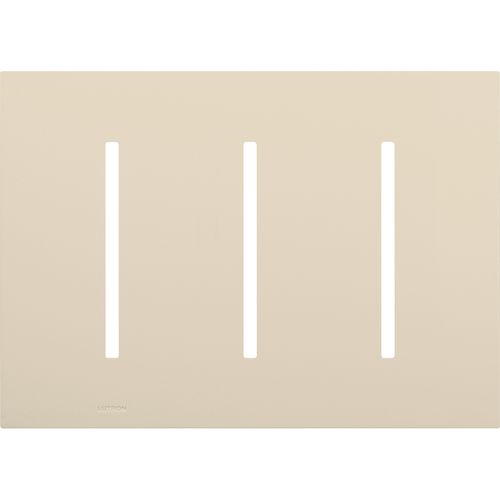Main product image of New Architectural 3-Gang Wall Plate, Fits Grafik T Controls, Matte Finish, Light Almond