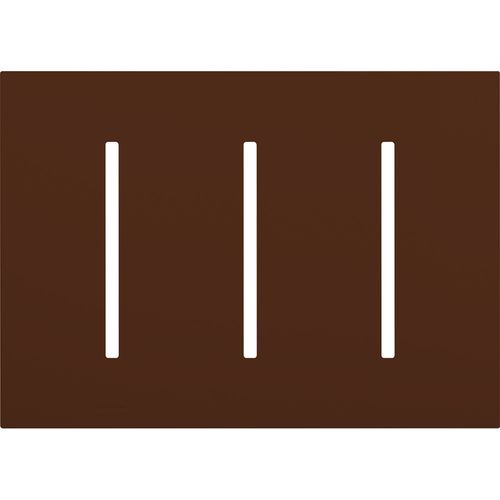 Main product image of New Architectural 3-Gang Wall Plate, Fits Grafik T Controls, Matte Finish, LWT-GGG-SI, Sienna