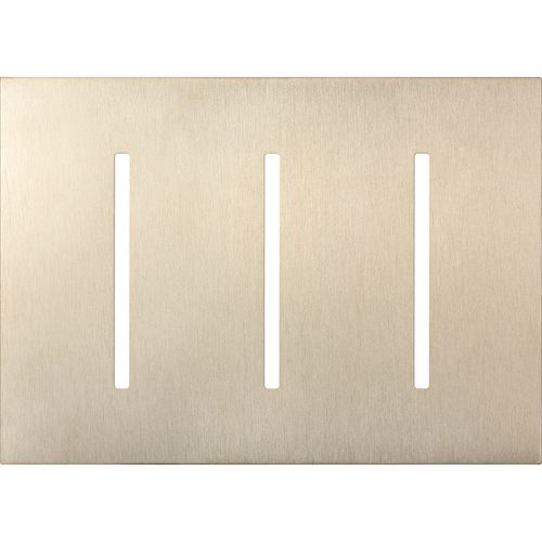 Main product image of New Architectural 3-Gang Wall Plate, Fits Grafik T Controls, Metal Finish, Satin Nickel