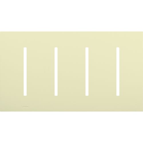 Main product image of New Architectural 4-Gang Wall Plate, Fits Grafik T Controls, Matte Finish, LWT-GGGG-AL, Almond