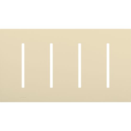 Main product image of New Architectural 4-Gang Wall Plate, Fits Grafik T Controls, Matte Finish, LWT-GGGG-BE, Beige