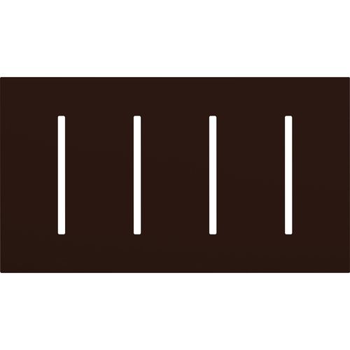 Main product image of New Architectural 4-Gang Wall Plate, Fits Grafik T Controls, Matte Finish, LWT-GGGG-BR, Brown