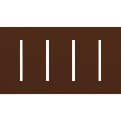 Main product image of New Architectural 4-Gang Wall Plate, Fits Grafik T Controls, Matte Finish, LWT-GGGG-SI, Sienna